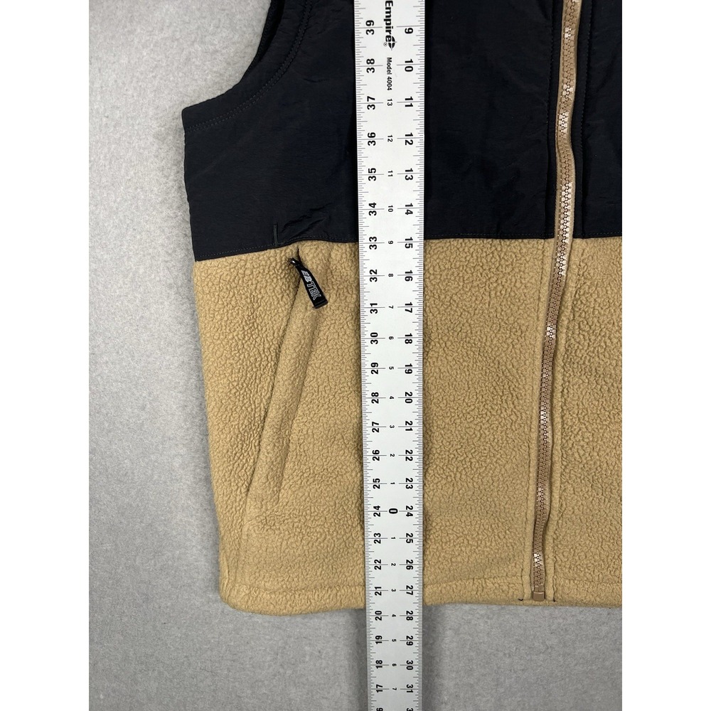 Eddie Bauer EBtek Black‎ & Tan Sherpa Lined Vest Sz Men's L - Picture 4 of 7